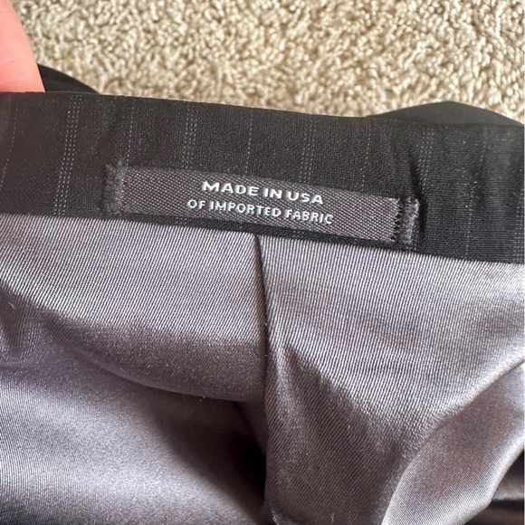 Pinstripe Palm Beach men’s suit jacket blazer 39 regular Delberts clothing black - Picture 14 of 15